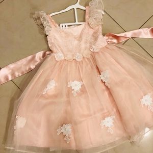 Baby pink girl dress
